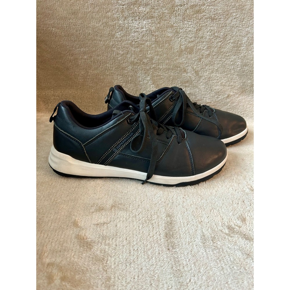 Caterpillar Men's 7 Code Quest Mod Leather Black Sneaker Casual Athletic Shoe - Picture 2 of 8